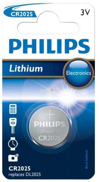 Bateri Philips CR2025/01B, mini lithium / 1