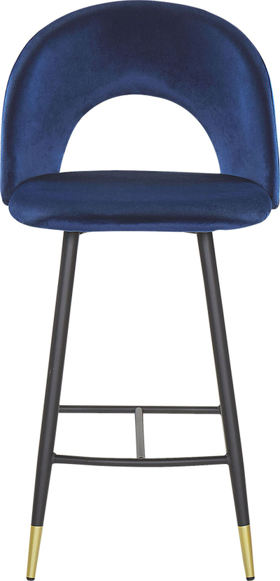 Set karrigesh bari Beliani Falton, 2 copë, kadife blu