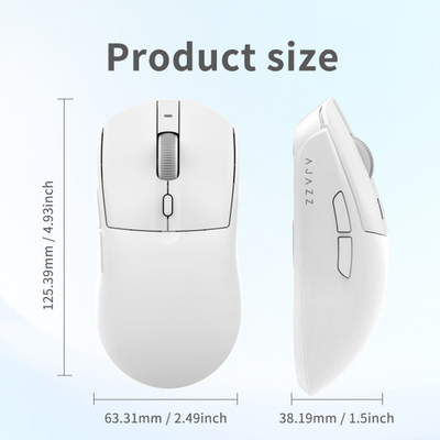 Mouse AJ139 V2, tri moda lidhjeje BT 2.4G me kabllo, dok magnetik karikimi, i zi