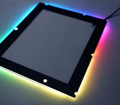 Kornizë ARGB për pllakë amë Lamptron Mainboard, ndriçim adresues, e zezë