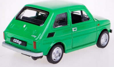Maket veture PRL Collection Fiat 126p Green Daffi, shkalla 1:43, metalik, jeshil