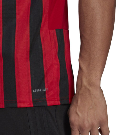 Bluzë sportive adidas Striped 21 M GV1381, për burra, Aeroready, e kuqe me të zeza