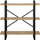 Raft Beliani TIMBER, 3 nivele, 111 cm, dru i çelët e zezë