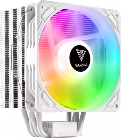 Ftohës CPU Gamdias Boreas E1-410, ventilator 120mm, RGB, i bardhë