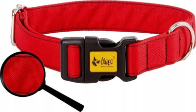 Qafore për qen Dingo Scandi, 2cm, 23-40cm, e kuqe