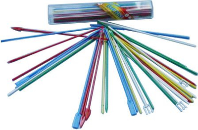Lojë tavoline Pick Up Sticks, set shkopinj shumëngjyrësh, mbi 3 vjeç, shumëngjyrëshe