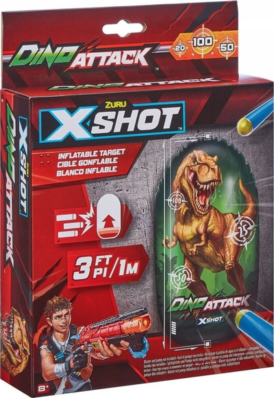 Shenjëster fryrëse Zuru Dino Attack, formë dinosaur T Rex, rreth 1m, shumëngjyrëshe