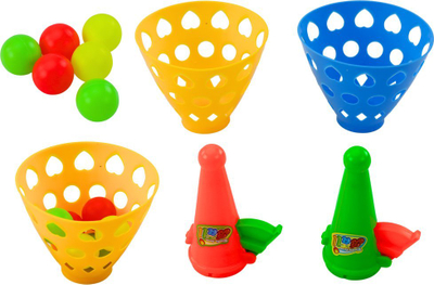 Loja arcade LeanToys Catch Launcher, 2 shporta, 6 topa, shumëngjyrëshe