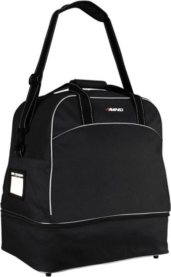 Çantë sportive Avento Football Bag Senior, me ndarje për këpucë, e zezë