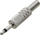 Konektor audio JACK 3.5mm MONO, për kabllo, metalik