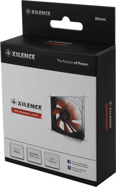 Ftohës Xilence Performance C, 80 mm, i kuq / i zi