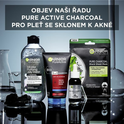 Garnier Pure Active 3-во-1 Гел за чистење, Пилинг и Маска, 150 ml