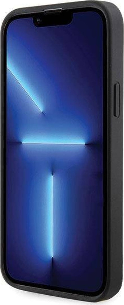 Këllëf telefoni Guess për iPhone 14 Plus Rhinestone, PC TPU, me kristale, i zi
