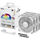 Ventilatorë kasë ASUS TUF Gaming TR120 ARGB Reverse 3in1, 120mm, set 3 copë, të bardhë