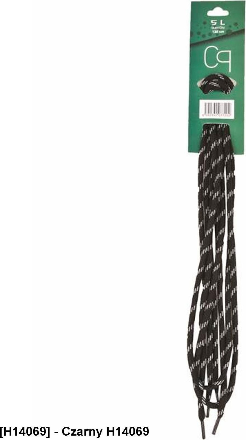 Lidhëse këpucësh Shoelaces SL, 130 cm, të zeza gri