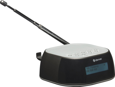 Радио аларм Денвер CRD-510, DAB+, дигитален екран, црн