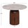 Tavolinë e rrumbullakët për kafe Maled Φ60x44,5Hcm (HM18002), gri