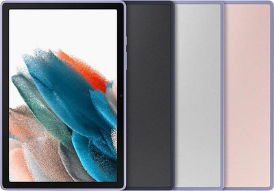 Këllëf për tablet Samsung Galaxy Tab A8 Clear Edge Cover, pjesa mbrapa transparente, kundër rrëshqitjes, blu navy