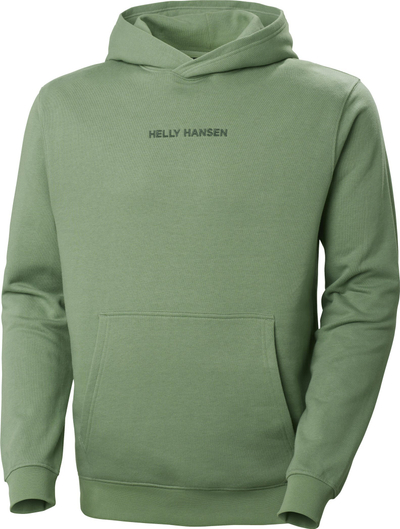 Bluzë me kapuç Helly Hansen Core Graphic Sweat Hoodie 2.0, xhep kangur, jade