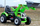 Traktor ekskavator ride-on Kingdom, me kovë përpara, me timon, jeshil