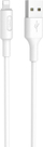 Kabllo Lightning Hoco X14, 1m, për iPhone, e bardhë