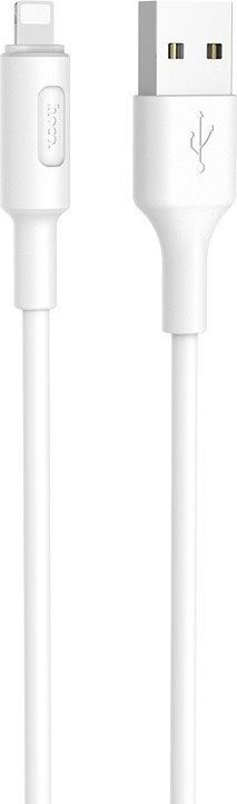 Kabllo Lightning Hoco X14, 1m, për iPhone, e bardhë