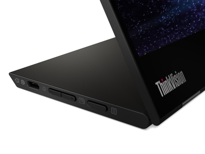Monitor portativ Lenovo ThinkVision M14t, 14", Full HD, IPS, me prekje, i zi