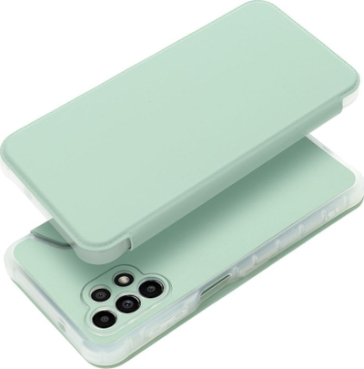 Futrollë Tok Piano Book për Samsung Galaxy A13 4G, me kapak, me xhep kartash, jeshile e çelët