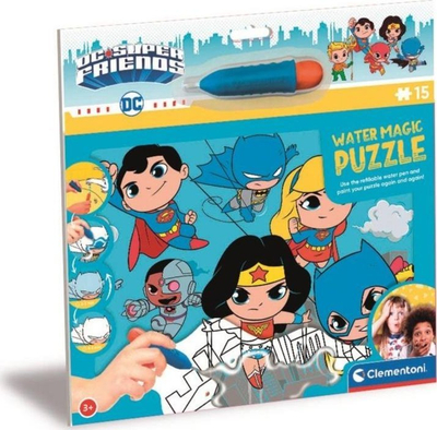 Puzzle Clementoni Water Magic DC Superfriends, 15 copa, shumëngjyrësh