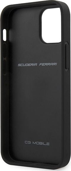 Futrollë Ferrari Off Track Quilted FEHQUHCP12SBK, për iPhone 12 mini 5.4", hardcase, e zezë