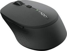 Безжичен глушец Rapoo M300 Silent, RF Bluetooth, 1600 DPI, сив