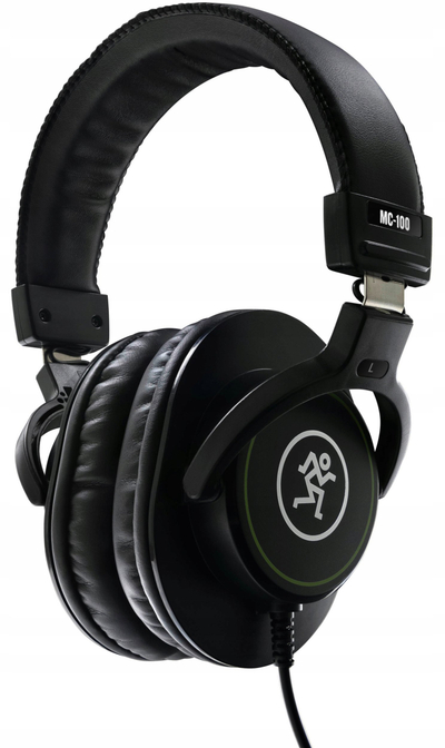 Kufje Mackie MC-100, over-ear, me kabllo, të zeza