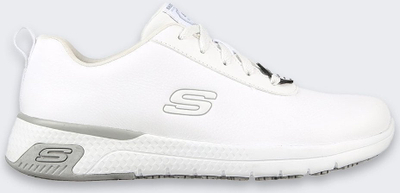 Atlete për goca Skechers 87161, lëkurë, Memory Foam, të bardha