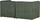 Divan 2 vendesh LEMVIG, korduroy, 166 cm, jeshile e errët