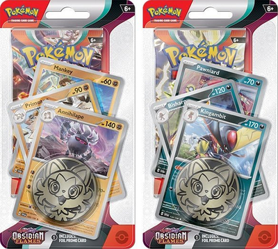Set letra Pokémon TCG Obsidian Flames, Premium Checklane, 6+