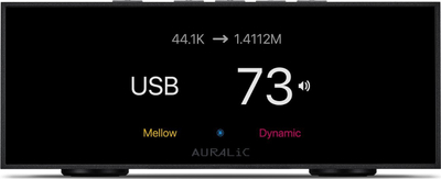 Konvertues Auralic Vega S1 Streaming DAC, DAC me preamp, hi fi, gri