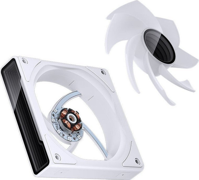 Вентилатори за PC Jonsbo ZK-120WR 3in1, 120mm, RGB, бели
