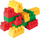 Set blloqesh ndërtimi Wader Builder Blocks, 15 copë, shumëngjyrëshe