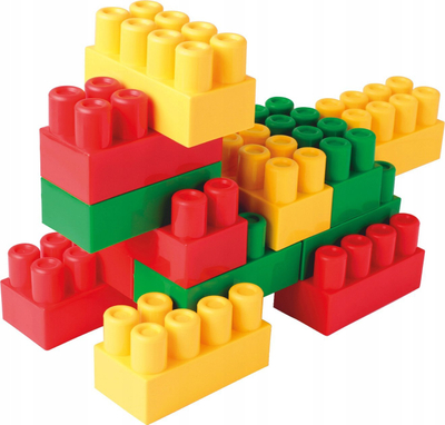 Set blloqesh ndërtimi Wader Builder Blocks, 15 copë, shumëngjyrëshe