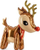 Balon folie për Krishtlindje Party Deco Reindeer XXL, në formë dreri, plot me ngjyra