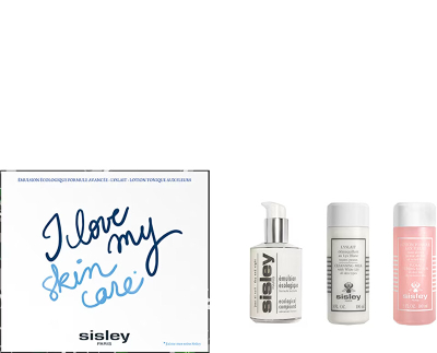 Set për kujdesin ndaj lëkurës Sisley Essentials Gift Set, emulsion hidratues 125 ml + qumësht pastrues 100 ml + toner 100 ml