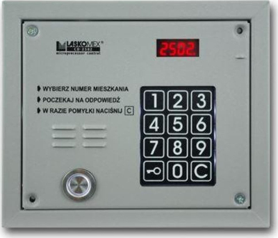 Panel i jashtëm domofoni Laskomex CP-2503TP, metalik, argjendtë
