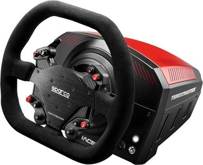 Set timoni gaming Thrustmaster TS-XW Racer me pedale dhe ndërrues shpejtësish TH8A, 1080°, për PC dhe Xbox, zi me të kuqe