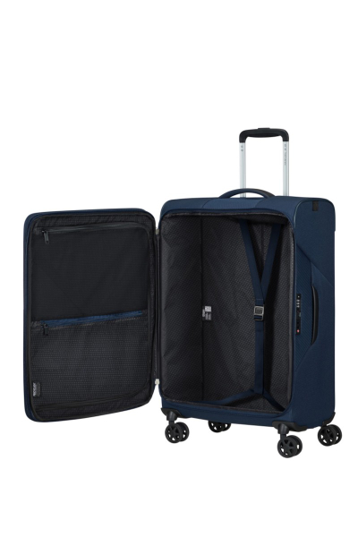 Valixhe Soft Me 4 Rrota Samsonite Litebeam Ngjyrë Blu