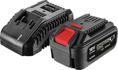 Brusk këndor akumulatorik Graphite Energy+ 58GE130, 125mm, 18V 4Ah, gri e zezë