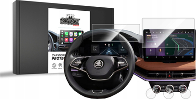 Mbrotës ekrani GRIZZ 5n1 Ceramic Film për Skoda Kodiaq 2, 10\", transparent