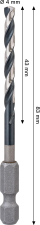 Spiral stërvitje metalike Bosch 2608577570, HSS G, 4mm, gri