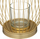 Mbajtëse qiriri Atmosphera Golden Wire, metal, 23cm, ngjyrë floriri
