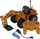Lodër eskavator MEGA CREATIVE 526182 me pult, shkallë 1:20, portokalli