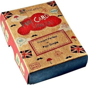 Karta edukative Creativo Fun Card English, Present Perfect vs Past Simple, set 50 kartash